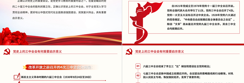 1921-2024党史上的三中全会有何重要启示意义PPT党课课件