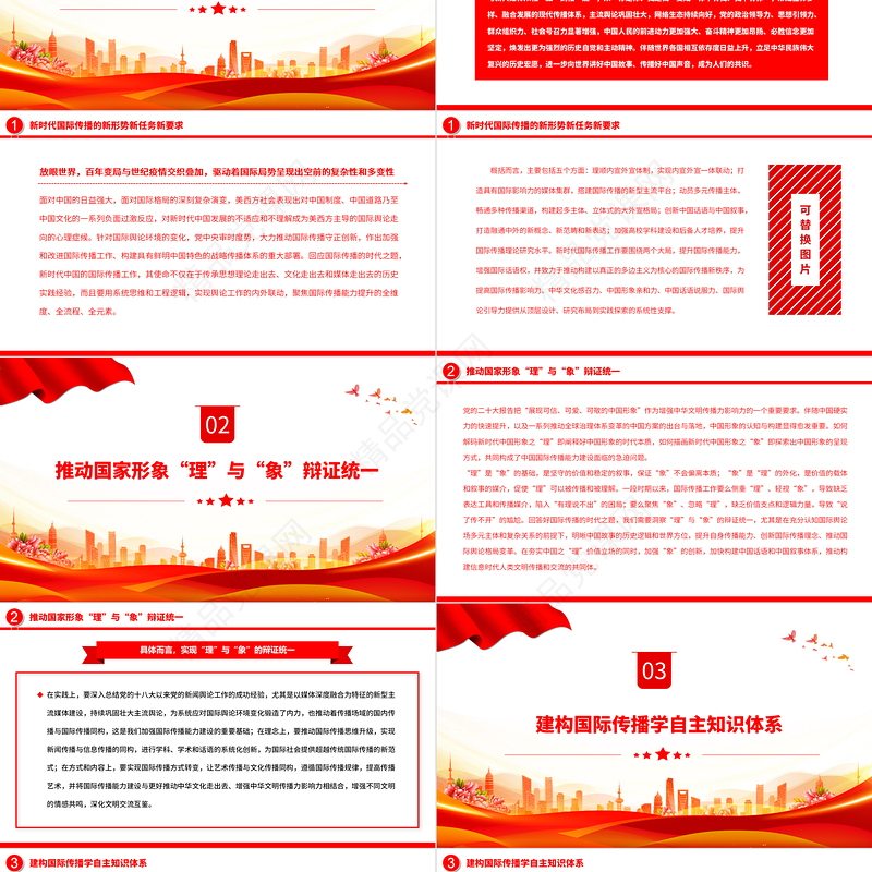 答好国际传播的时代之题PPT大气党政风深入学习宣传贯彻党的二十大精神专题党课党建课件