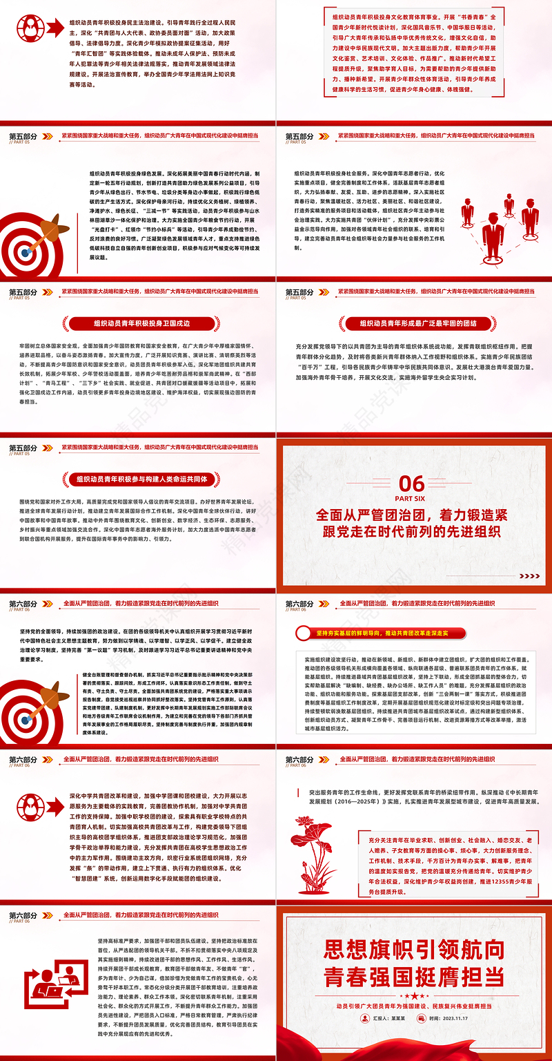 青年挺膺担当强国复兴有我PPT党政风广大青年要为强国建设民族复兴挺膺担当团课课件