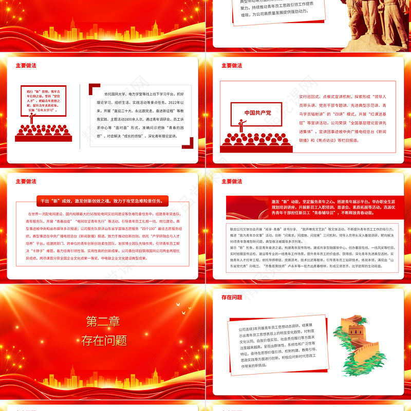 2023电网企业青年员工思政工作的探索与研究PPT大气精美风党员干部学习教育专题党课课件