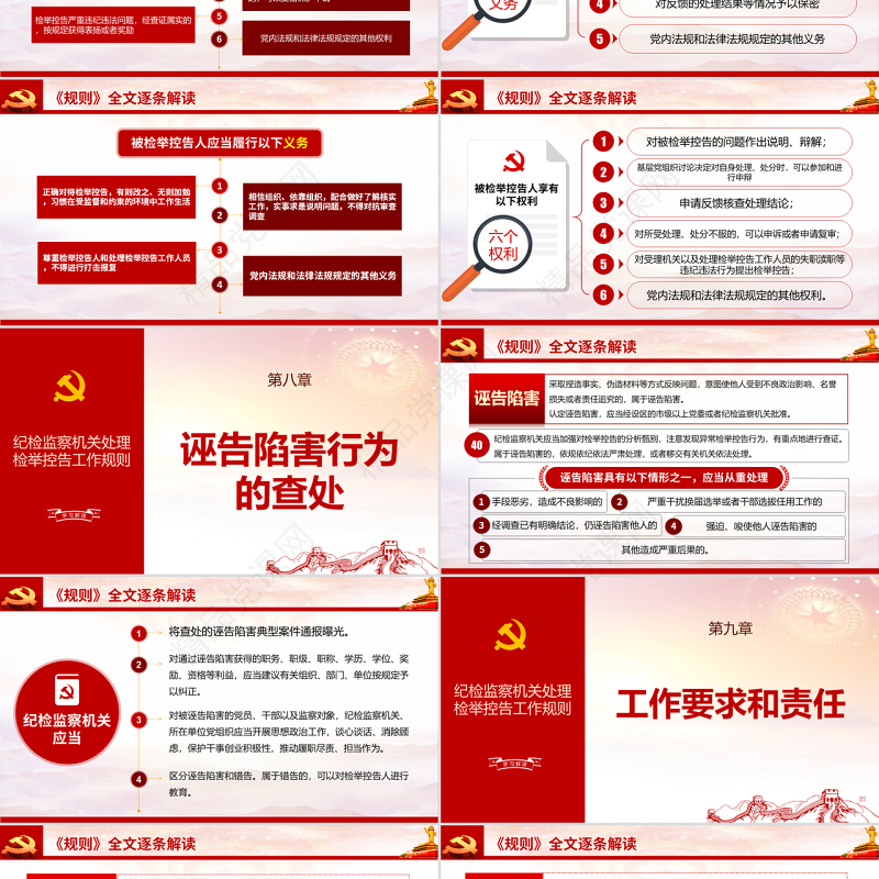 原创纪检监察机关处理检举控告工作规则ppt