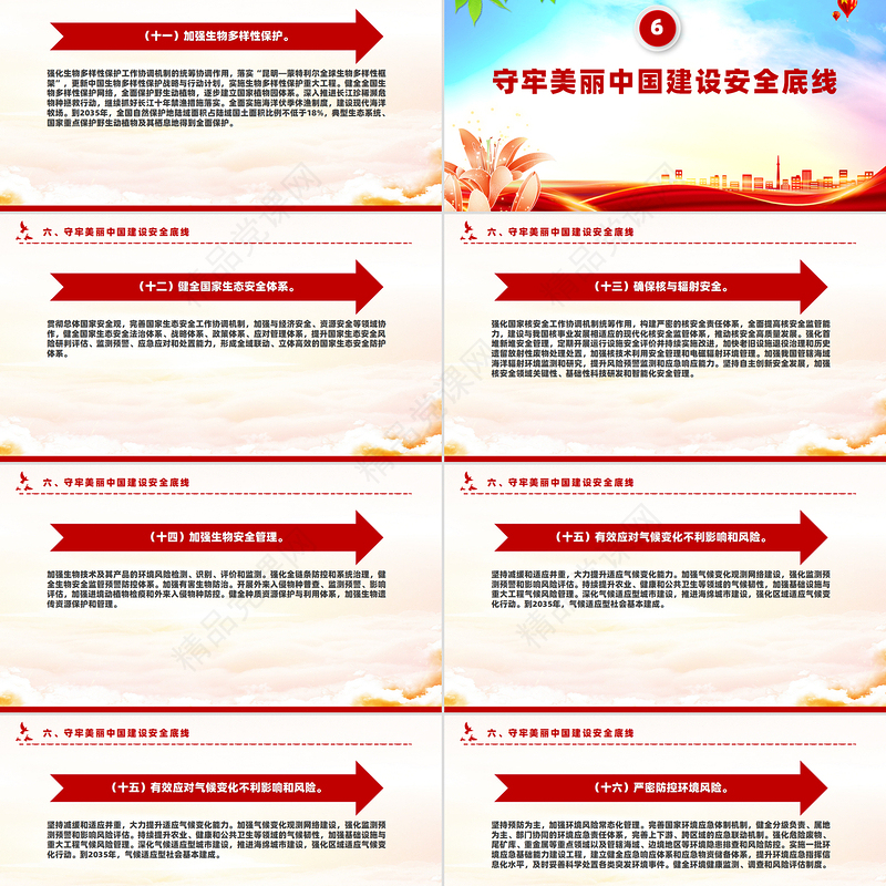 精美创意关于全面推进美丽中国建设的意见PPT下载