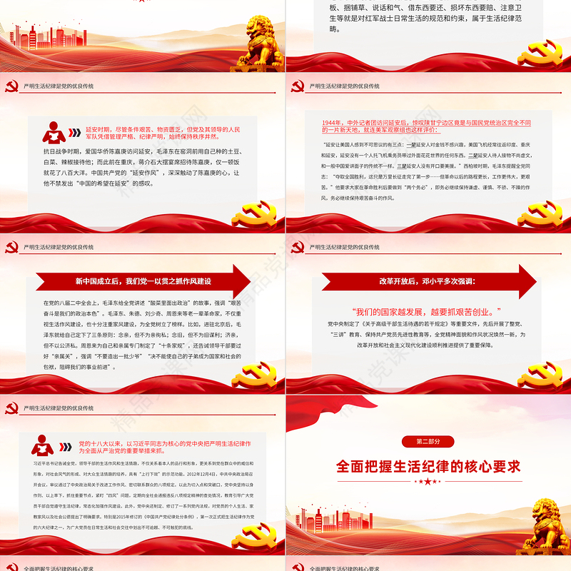 2024六大纪律党课之严守生活纪律融入日常抓在经常PPT课件