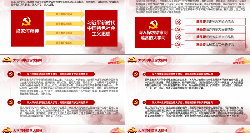 精细解读梁家河大学问学习梁家河精神PPT