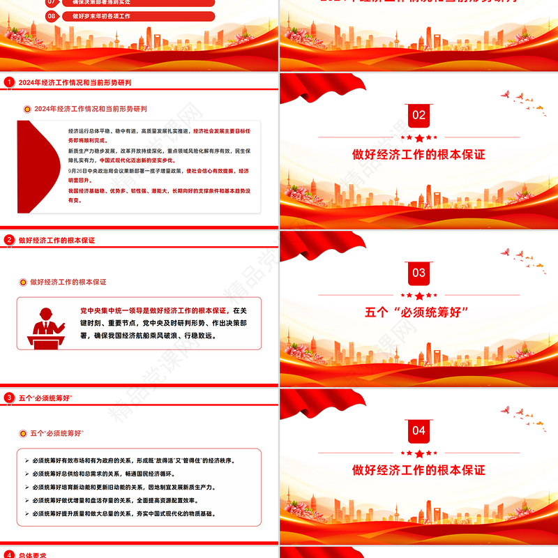 一文梳理2025中央经济工作会议要点PPT微党课课件