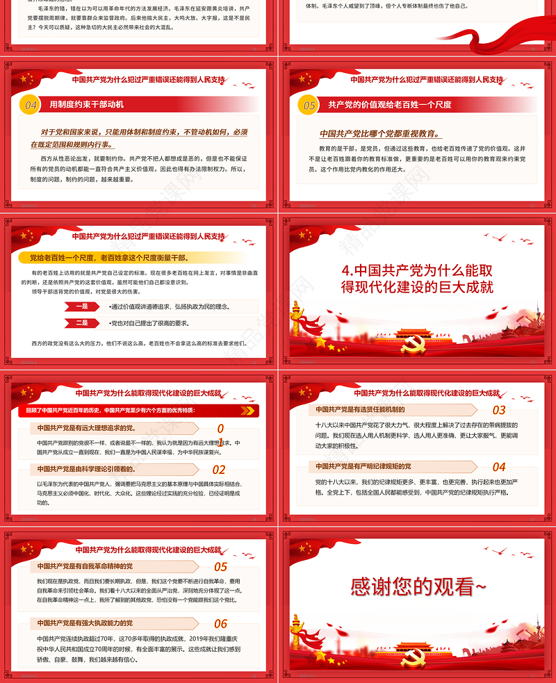 中国共产党为什么“能”庆祝中国共产党成立100周年专题党课PPT模板