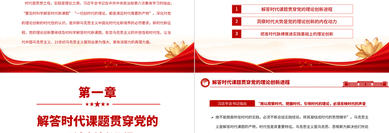 2023深刻把握党的理论创新的时代性PPT精品风党员干部学习教育专题党课课件