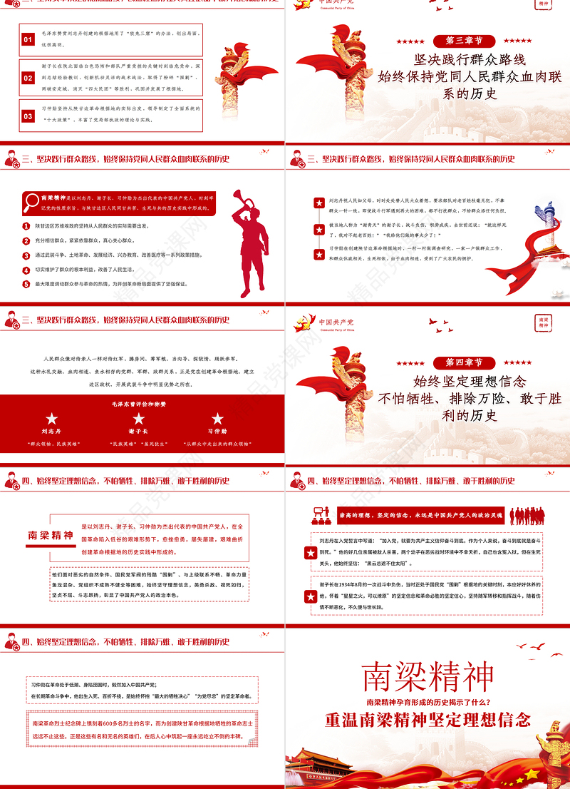 2021南梁精神专题重温南梁精神坚定理想信念PPT课件