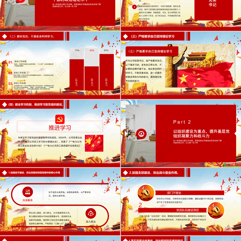 党委书记抓基层党建工作述职报告ppt