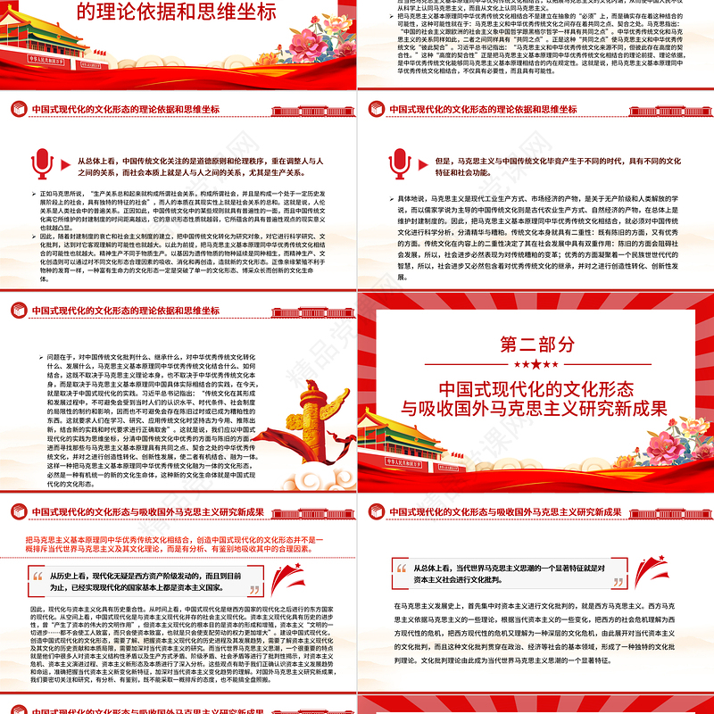 读懂中国式现代化的文化形态ppt深入学习习近平文化思想课件