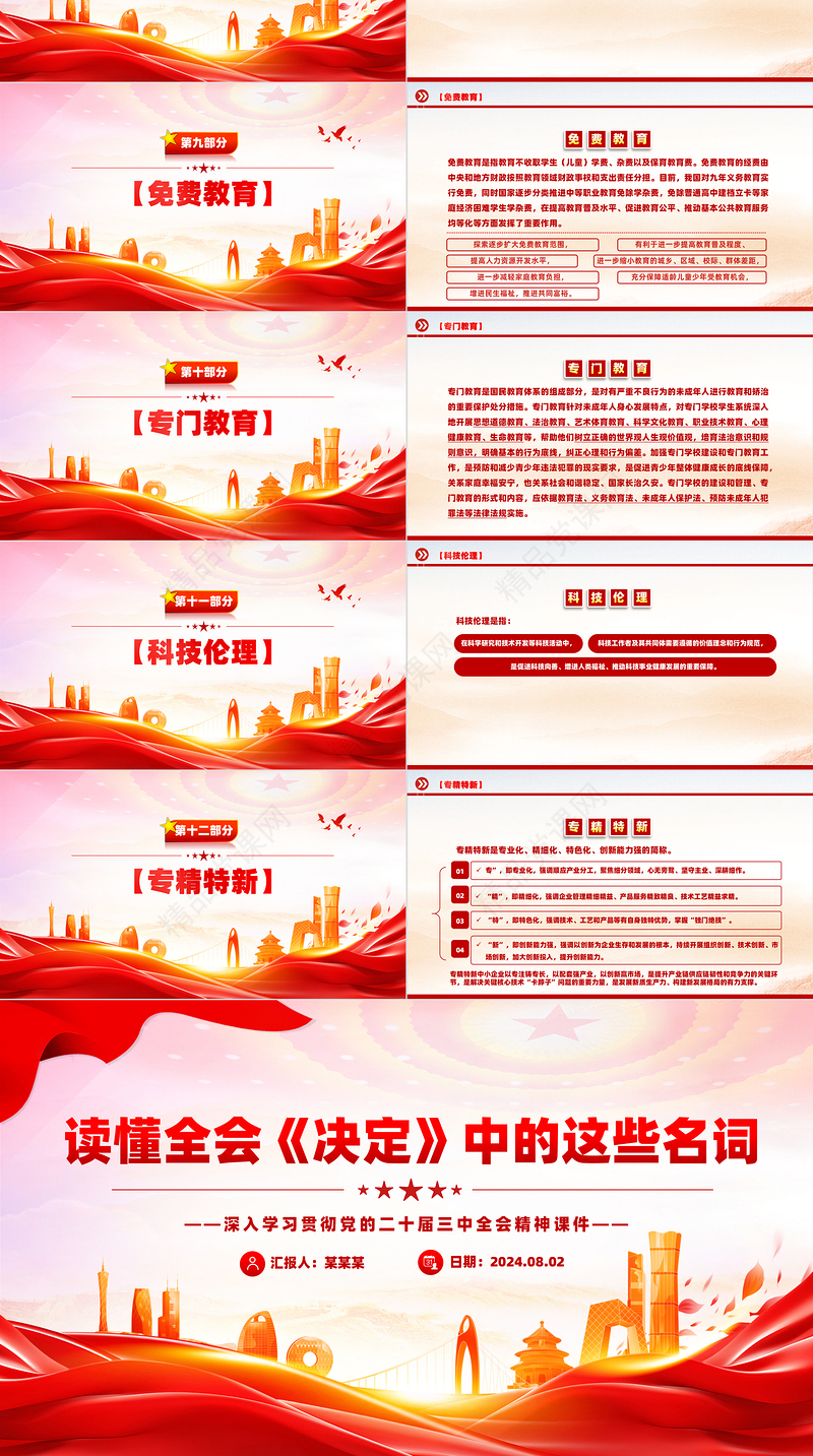 2024读懂全会《决定》中的名词PPT深入学习党的二十届三中全会精神课件