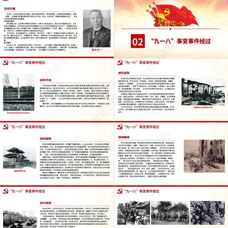 九一八事变90周年纪念日PPT红色铭记历史勿忘国耻真爱和平爱国主义教育党课课件