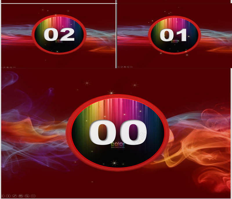 60秒彩色倒计时+抽奖页