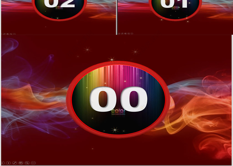 60秒彩色倒计时+抽奖页