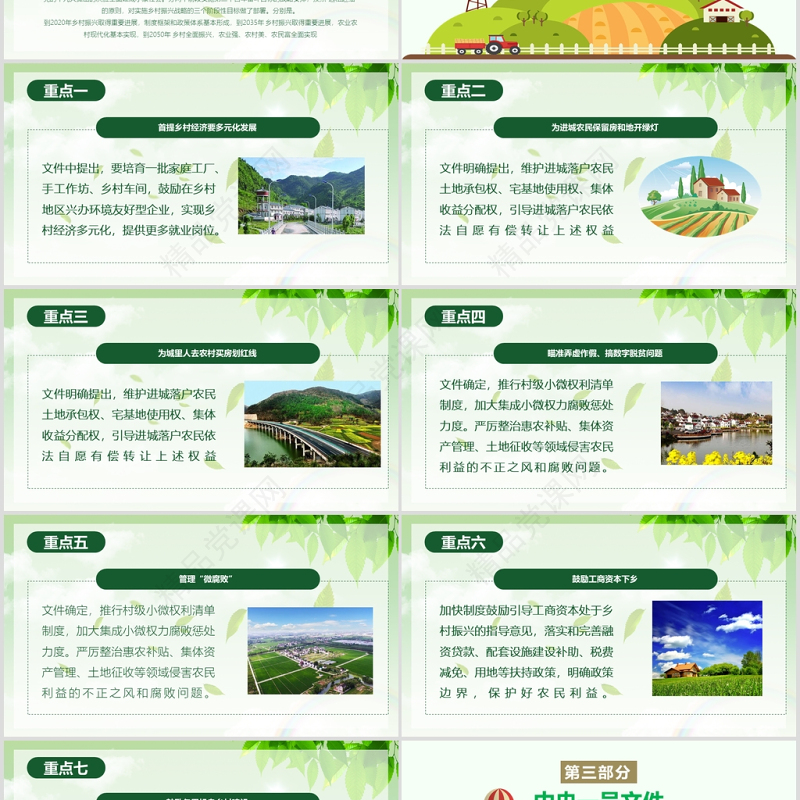 2019中央一号文件乡村振兴战略全方位农村工作精准解读三农ppt课件