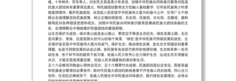 年学习民族工作会议精神研讨发言材料范文(通用9篇)