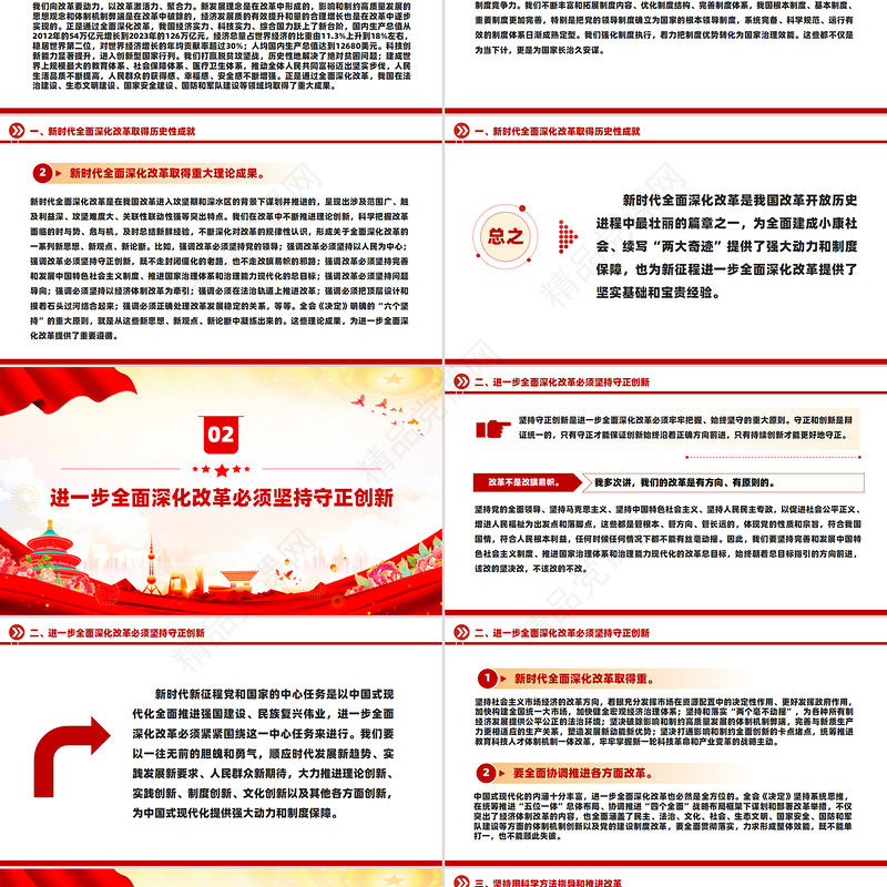 党政风进一步全面深化改革中的几个重大理论和实践问题PPT课件下载