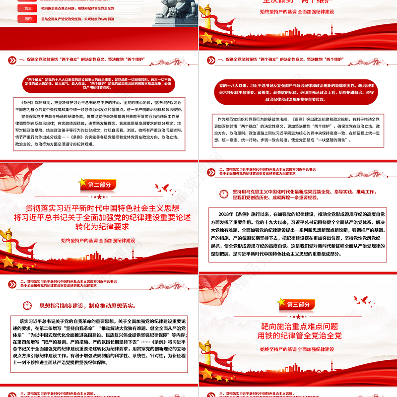 党纪学习教育专题PPT精品学条例守党纪加强党的纪律建设课件