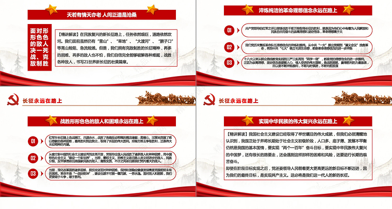 党史课件纪念红军长征胜利80周年PPT