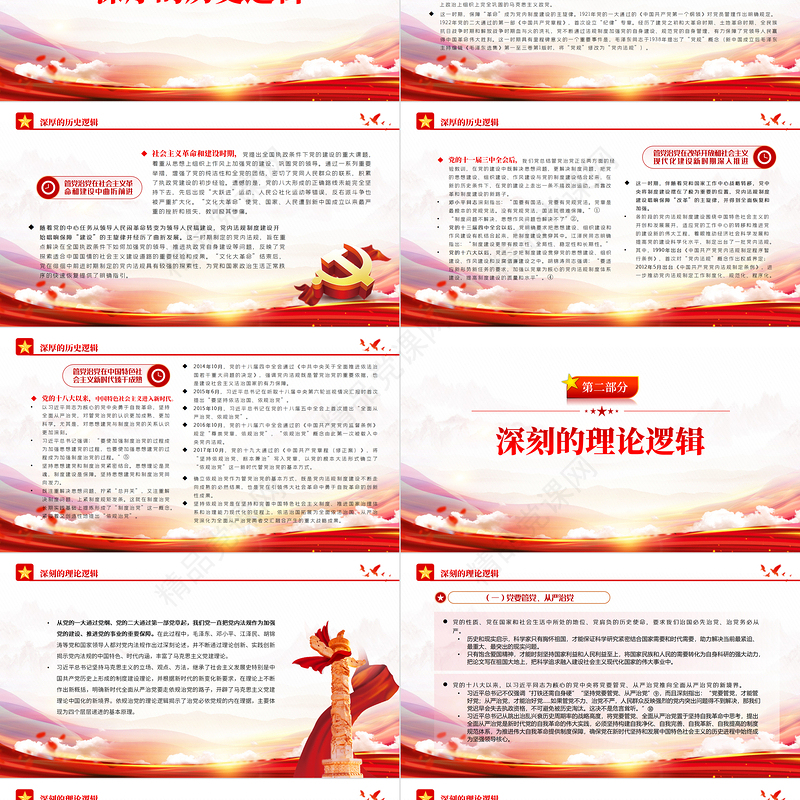 中国共产党依规治党的历史逻辑、理论逻辑、实践逻辑PPT党政风党支部主题党日专题党课