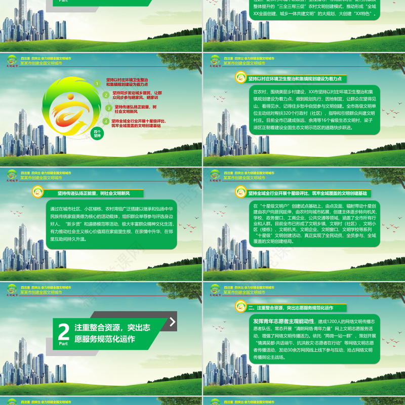 原创2019年文明城市创建经验做法汇报介绍-版权可商用