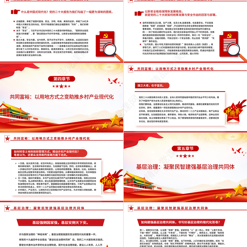 2023我眼中的中国式现代化PPT党政风简约对中国式现代化的感悟课件