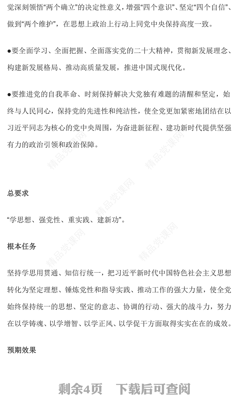 2023如何开展好主题教育PPT简约实用学习贯彻习近平新时代中国特色社会主义思想主题教育专题党课(讲稿)