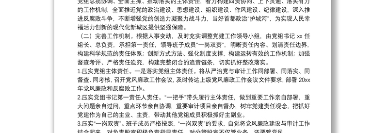 X审计局全面从严治党党组主体责任落实不够到位问题专项整治情况报告