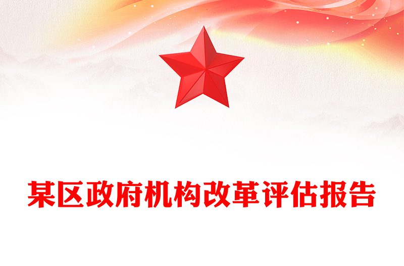 某区政府机构改革评估报告模板