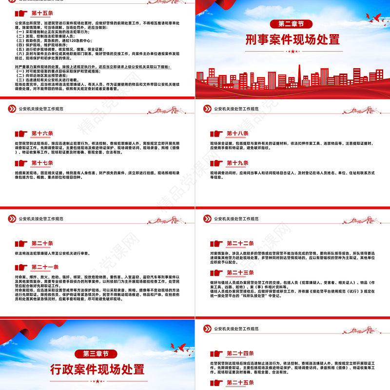 2024年公安机关接处警工作规范PPT大气精美规章制度模板下载