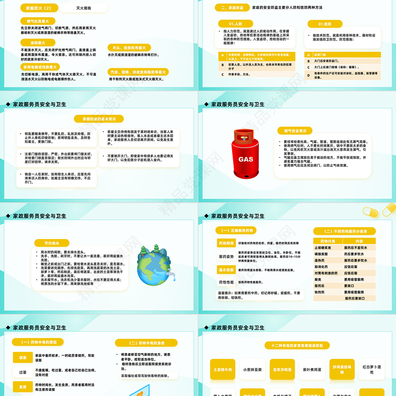 2024家政服务培训PPT精美卡通家政服务培训课件下载