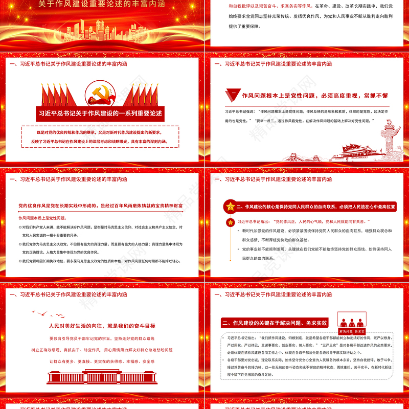 2021持之以恒推进作风建设PPT庆祝建党100周年认真学习习近平关于作风建设的重要论述党课课件