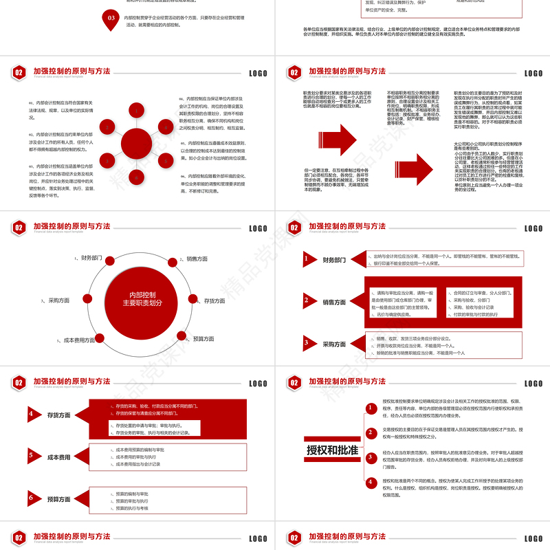 2021会计财务管理培训财务汇报红色简约商务PPT模板