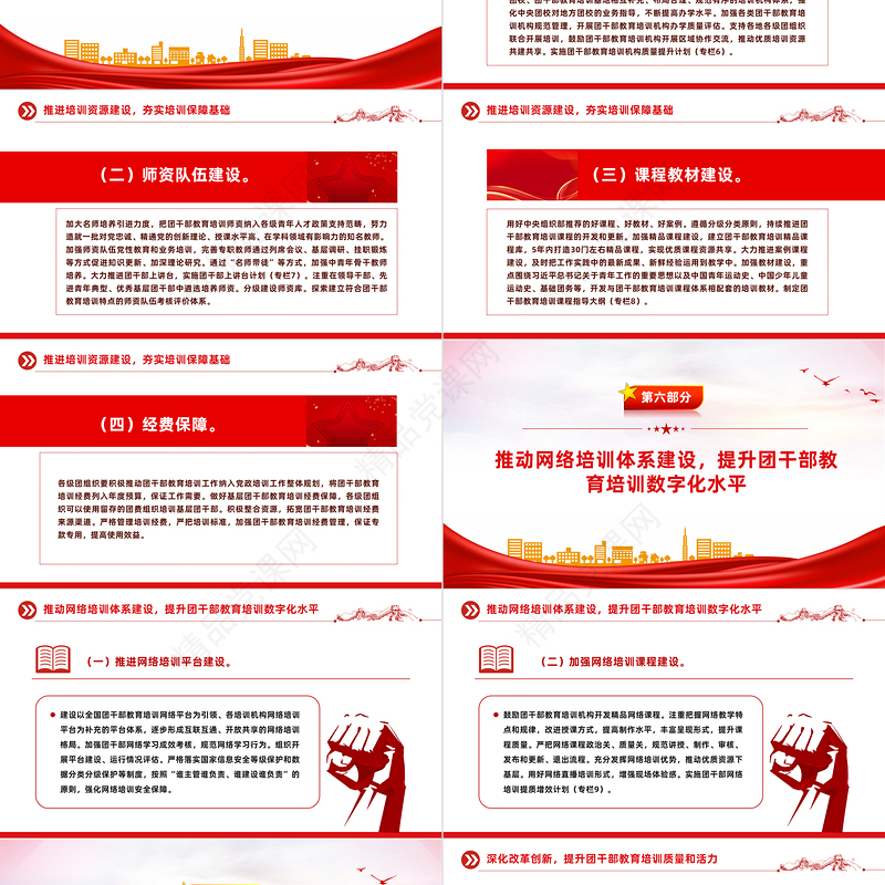 2024-2028年全国团干部教育培训规划PPT华美精致共青团干部教育培训团课