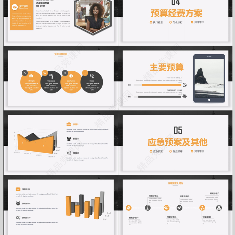 简约创意活动策划执行方案PPT模板