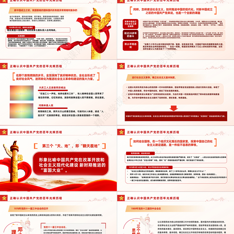 2023学好百年党史凝聚奋进力量PPT精品风七一建党节庆祝建党102周年专题党史党课课件模板