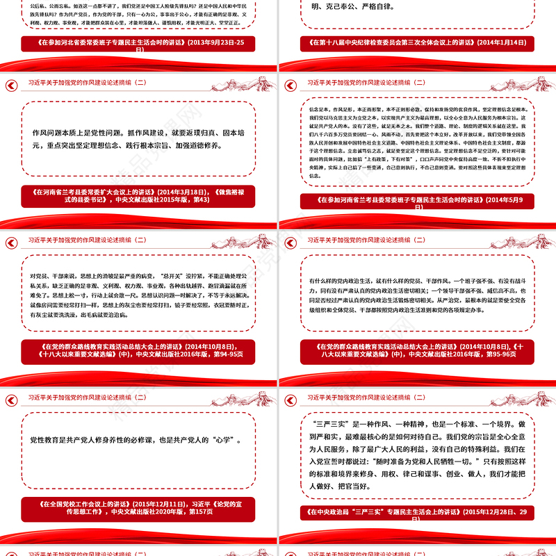 党政风习近平关于加强党的作风建设论述摘编（二）党课课件