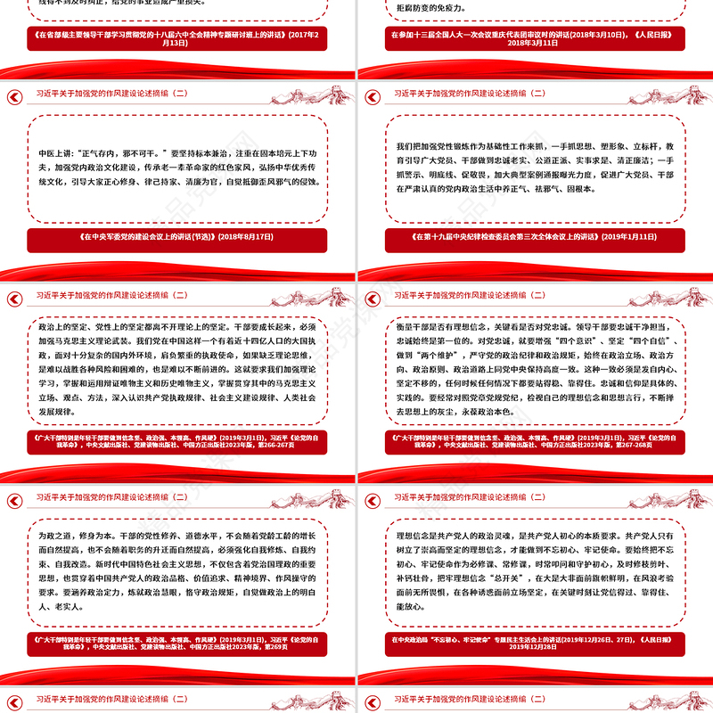 党政风习近平关于加强党的作风建设论述摘编（二）党课课件