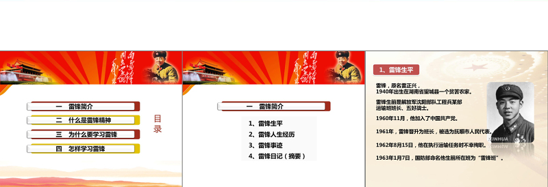 学习雷锋精神党课PPT课件