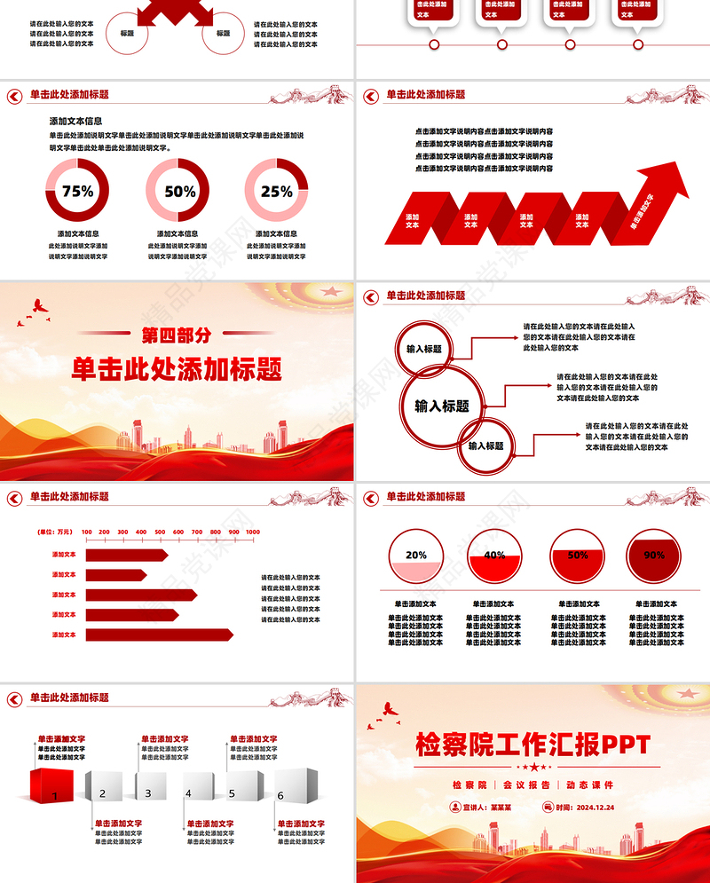 2025检察院工作汇报年终工作总结述职报告PPT模板下载