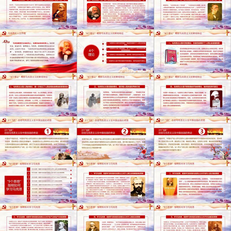 2019马克思主义思想PPT模板