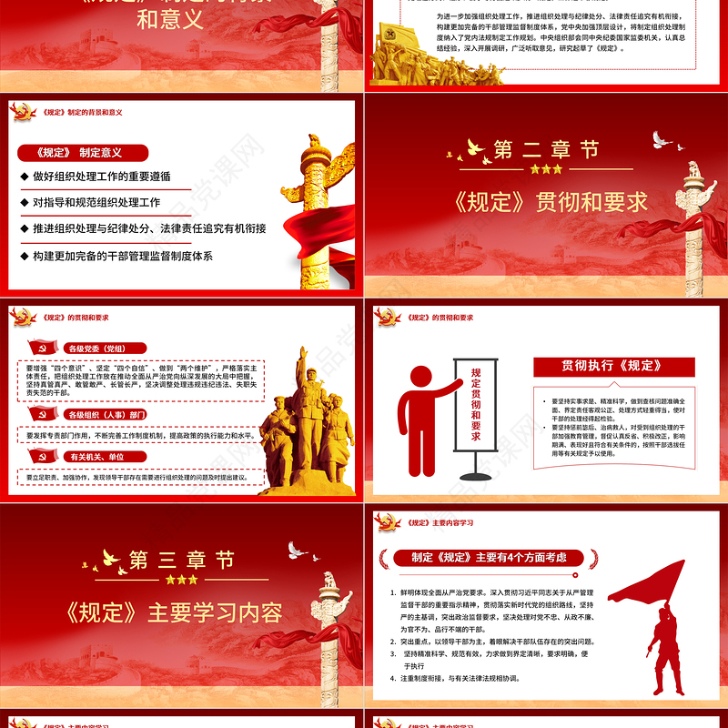 学习解读中国共产党组织处理规定（试行）PPT从严管理监督干部的重要举措