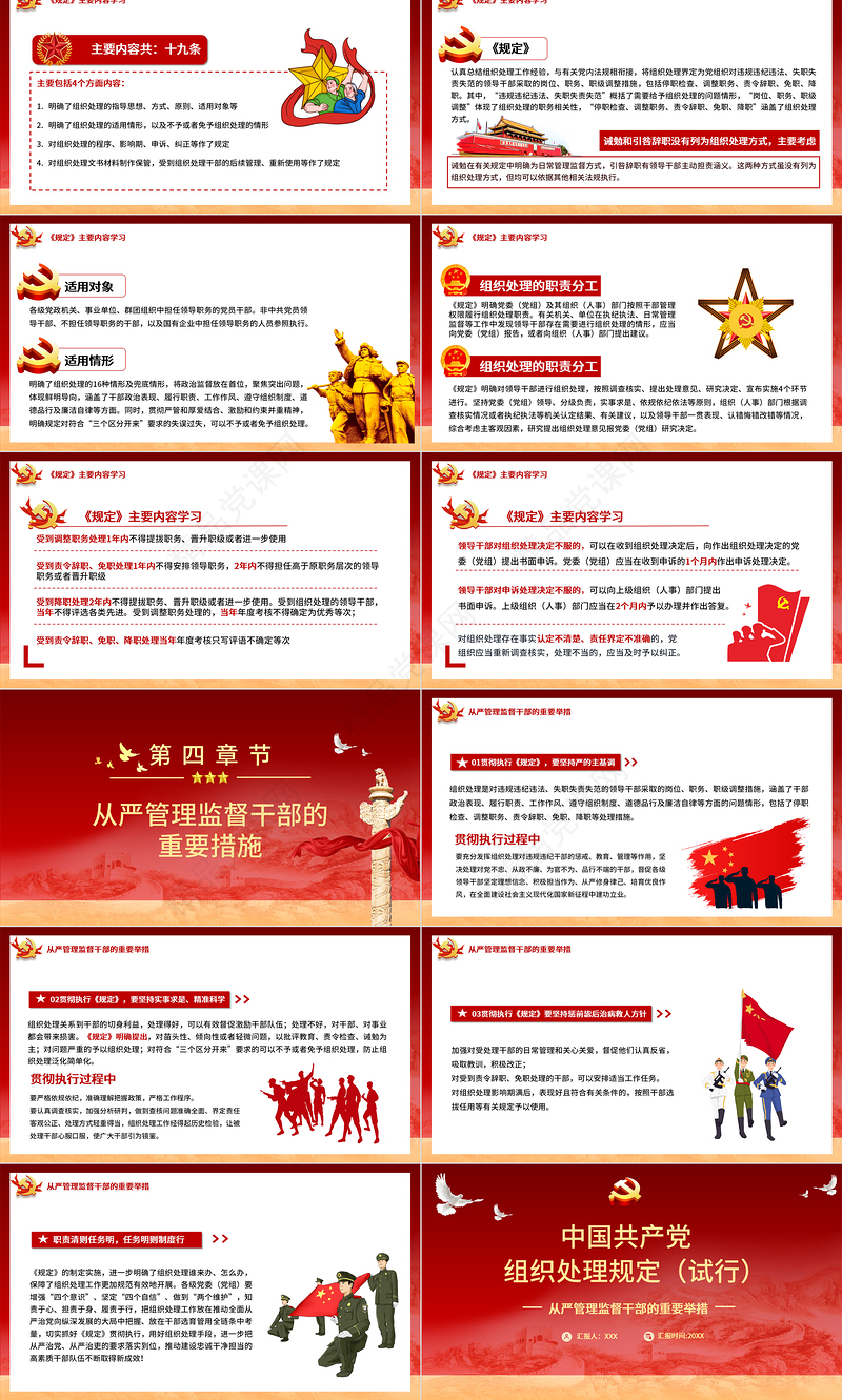 学习解读中国共产党组织处理规定（试行）PPT从严管理监督干部的重要举措