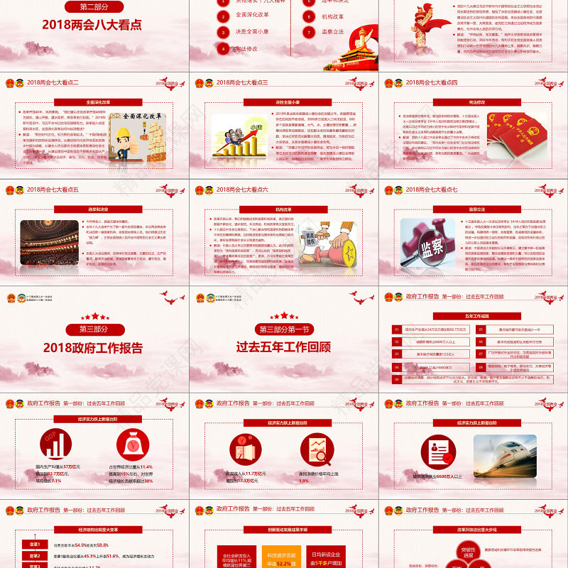 2019十三届三中全会PPT模板