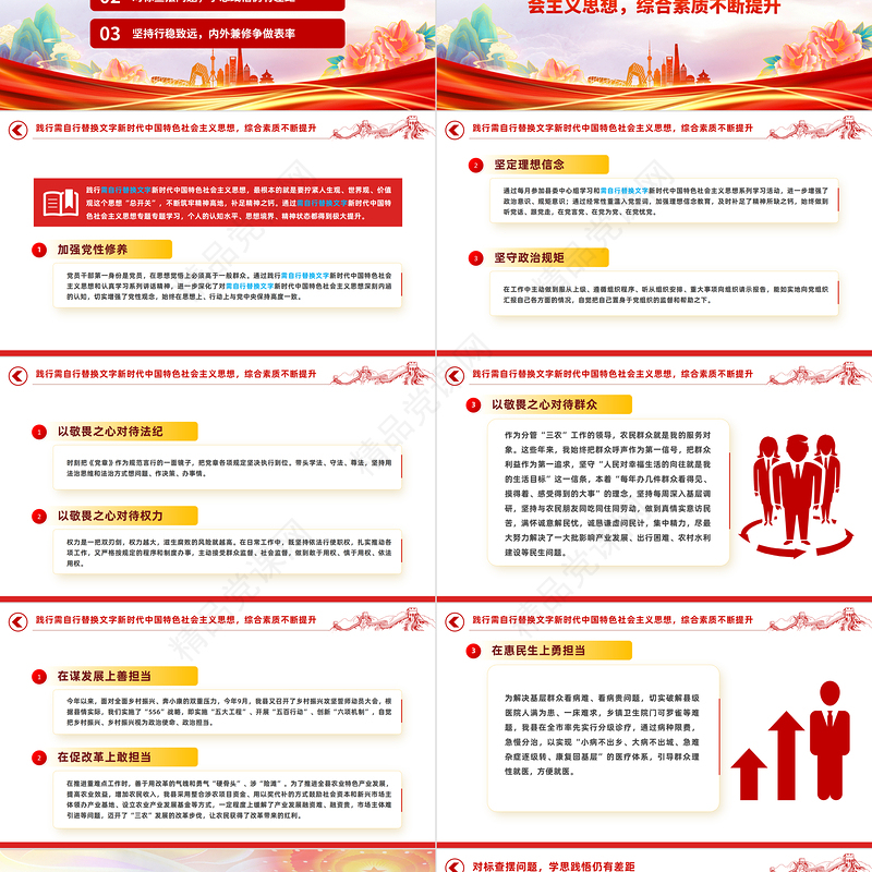 2023开展学习贯彻新时代中国特色社会主义思想主题教育研讨发言材料PPT党政风基层党委党支部党员干部主题教育专题党课课件模板下载