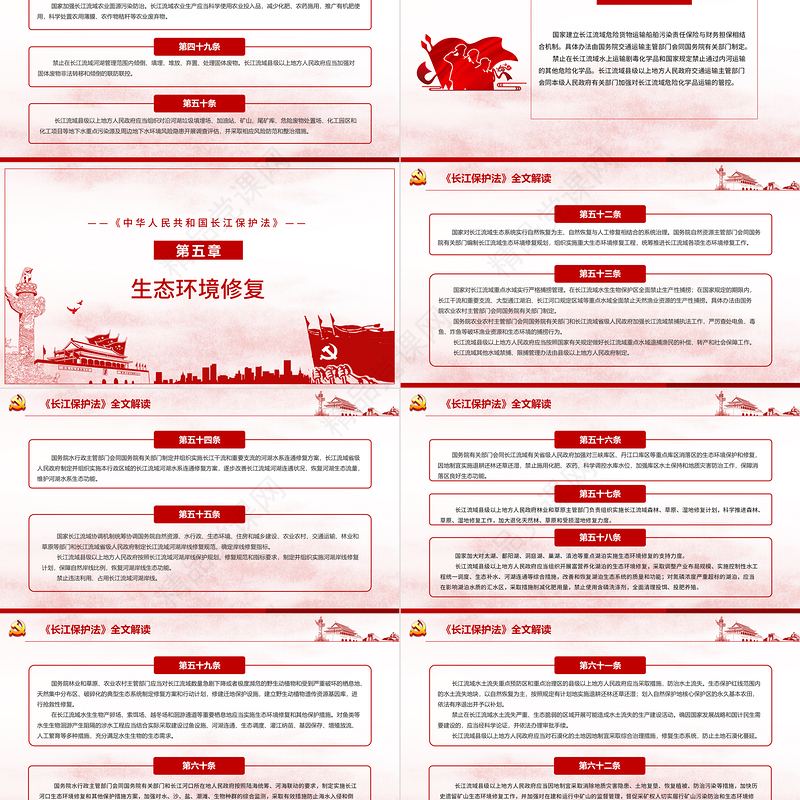 全面解读中华人民共和国长江保护法ppt