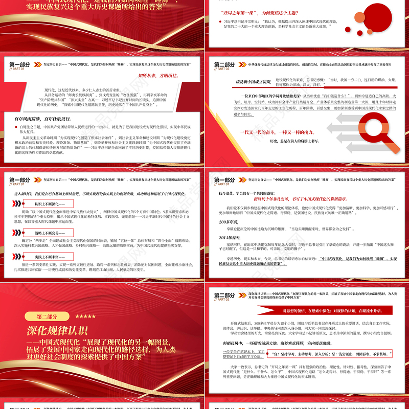 2023开启中国式现代化的新长征PPT党政风学习贯彻党的二十大精神研讨班侧记专题党课课件