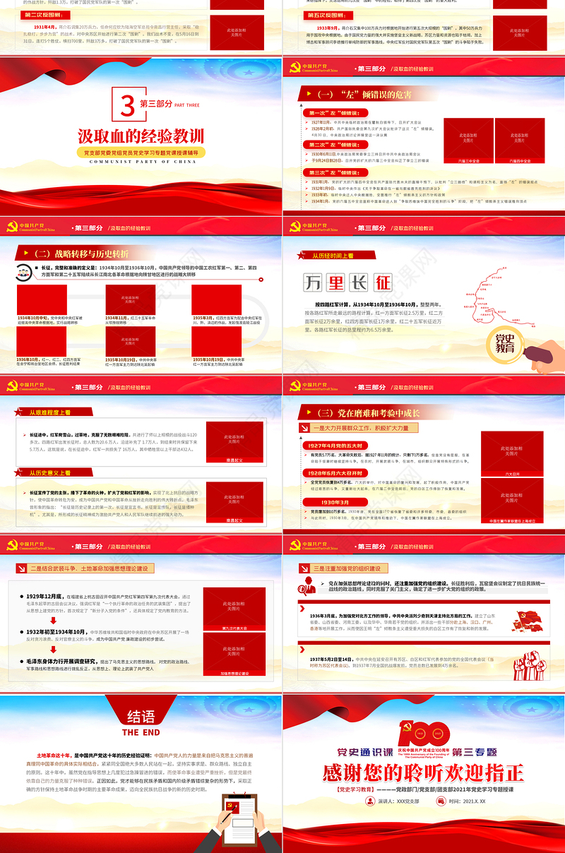 掀起土地革命的风暴PPT建党100周年党史学习专题党课课件