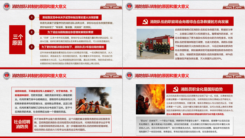 2019组建国家综合性消防救援队伍框架方案PPT