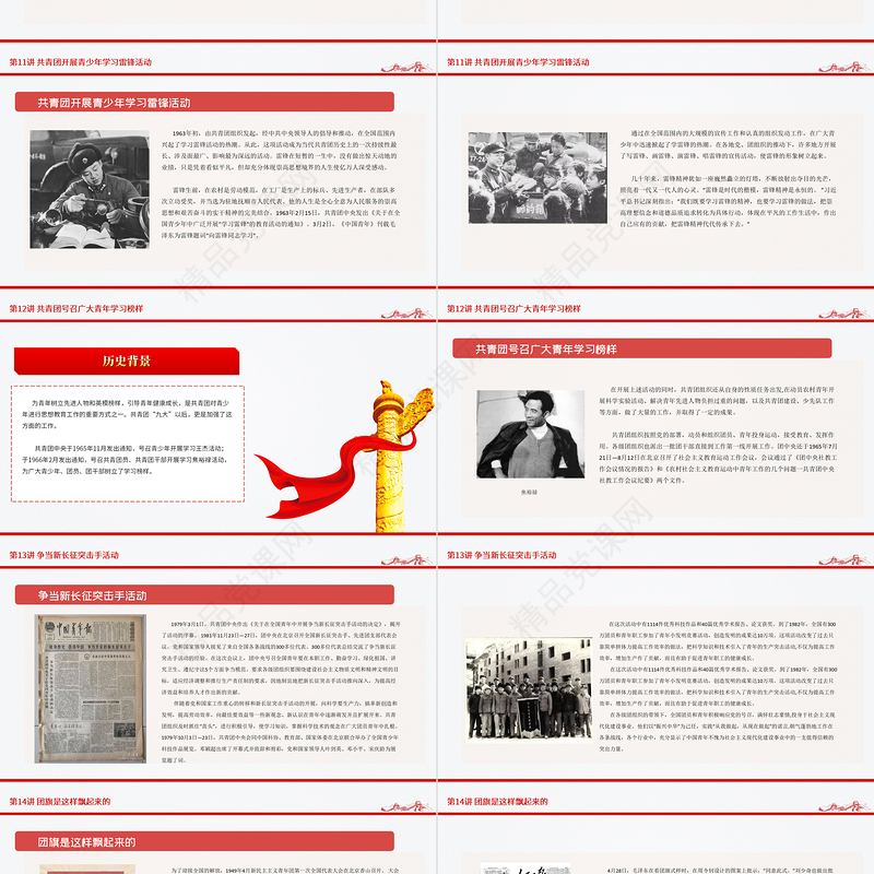 1919-团史故事100讲PPT庆祝中国共青团建团100周年团史学习教育专题团课